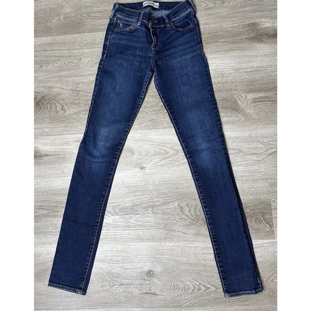 Abercrombie Jeans Kids Girls 16 SLIM Dark Wash Super Skinny